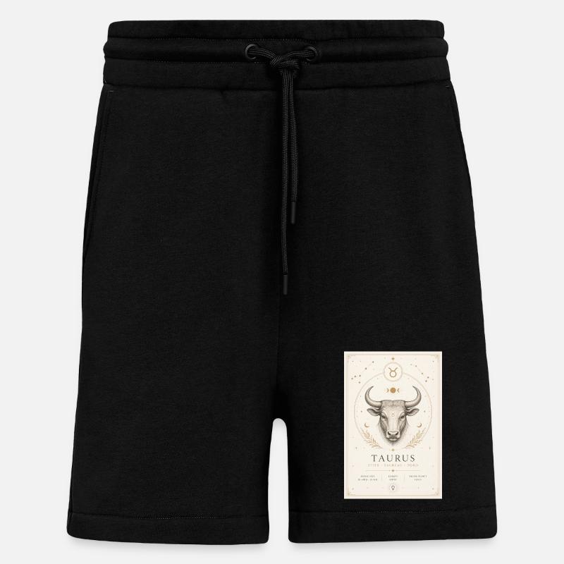 Stier Sternzeichen Kosmos-Illustration - Shorts - made by SPREAD - SOLID BLACK