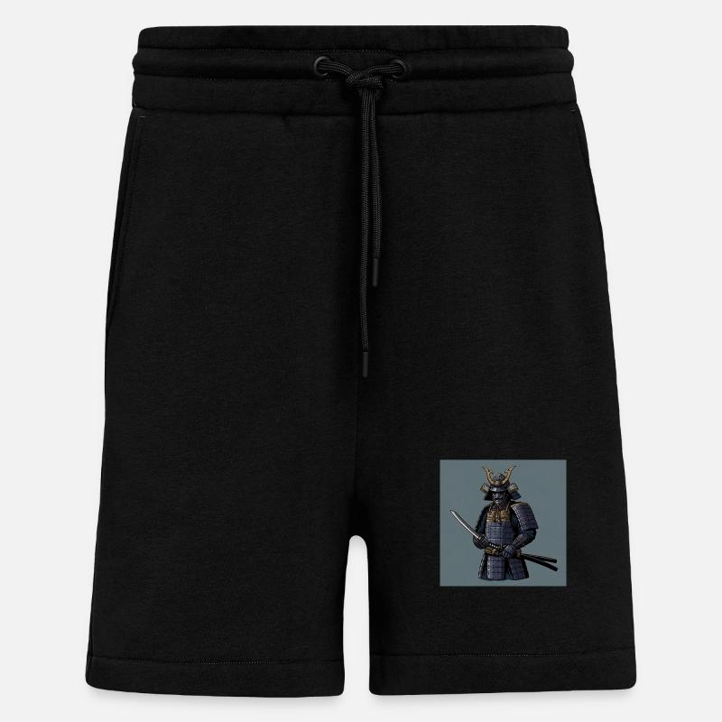 Samouraï : l’âme du guerrier - Short bio décontracté fabriqué en UE - SOLID BLACK