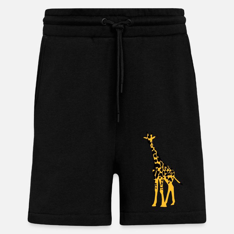 giraffe - Shorts - made by SPREAD - SOLID BLACK