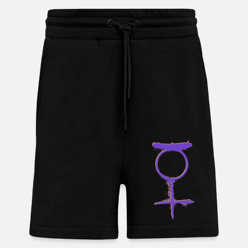 NON BINARY Status - Shorts - made by SPREAD - SOLID BLACK