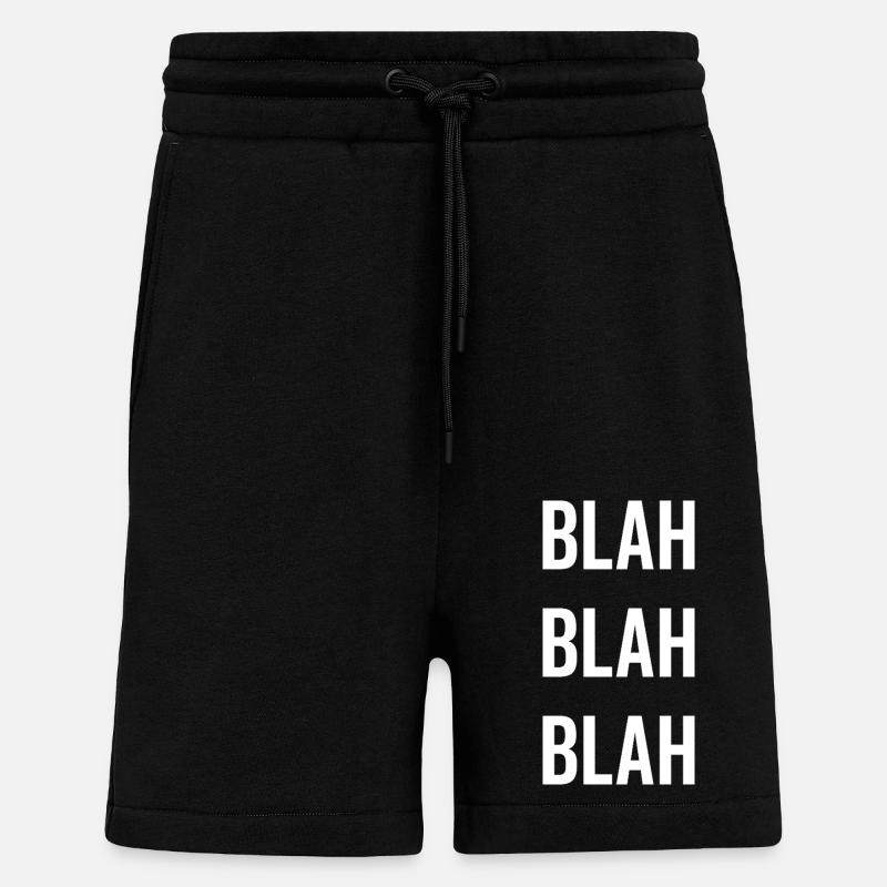 Blah Blah Blah - Shorts - made by SPREAD - SOLID BLACK