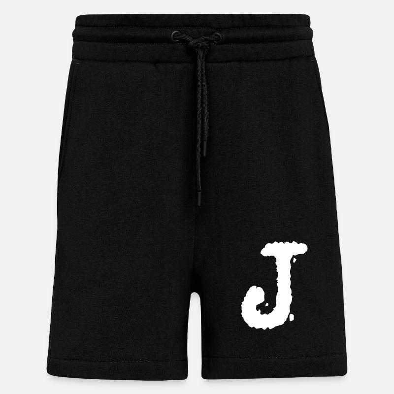 J - Short bio décontracté fabriqué en UE - SOLID BLACK