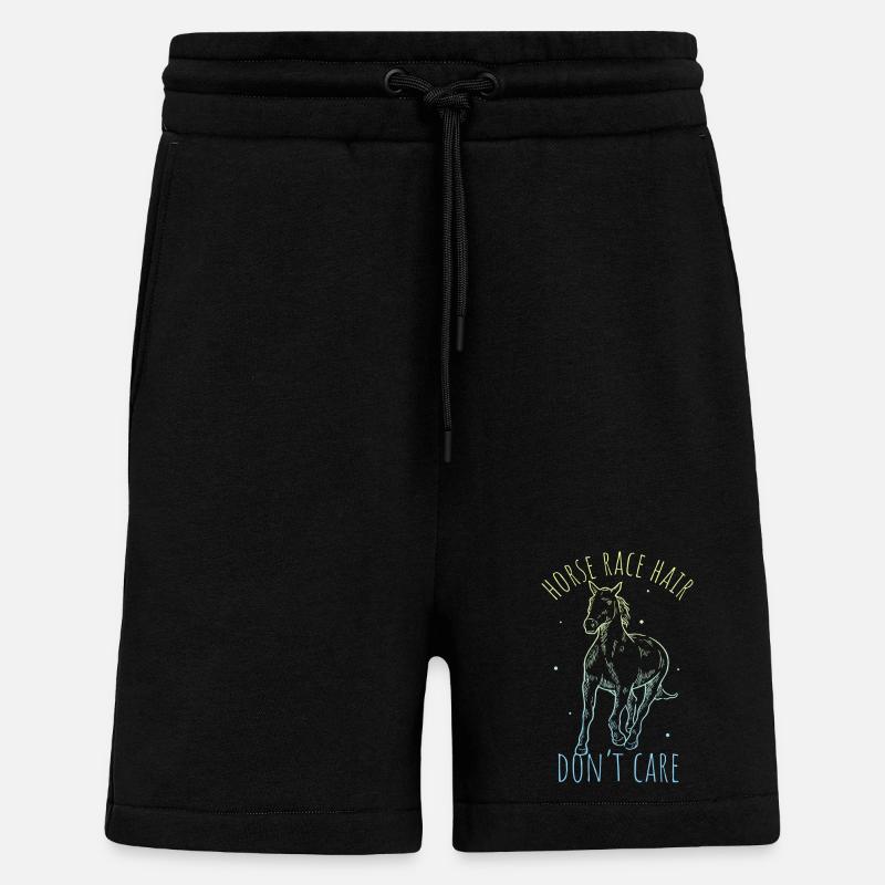 Pferde Design - Shorts - made by SPREAD - SOLID BLACK