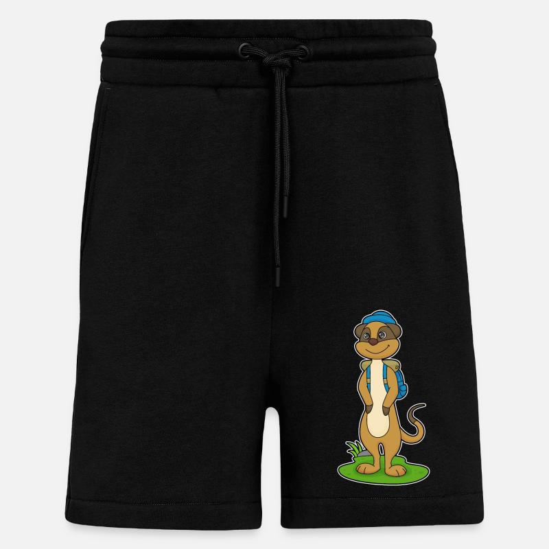 Meerkat Adventure Backpack - Shorts - made by SPREAD - SOLID BLACK