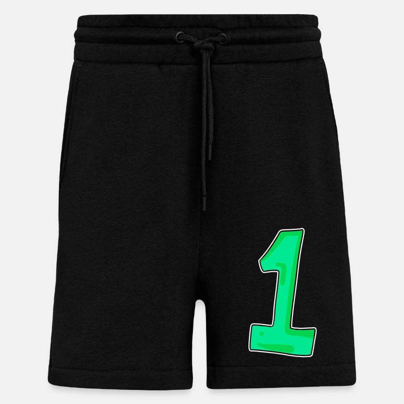 1 vert - Short bio décontracté fabriqué en UE - SOLID BLACK