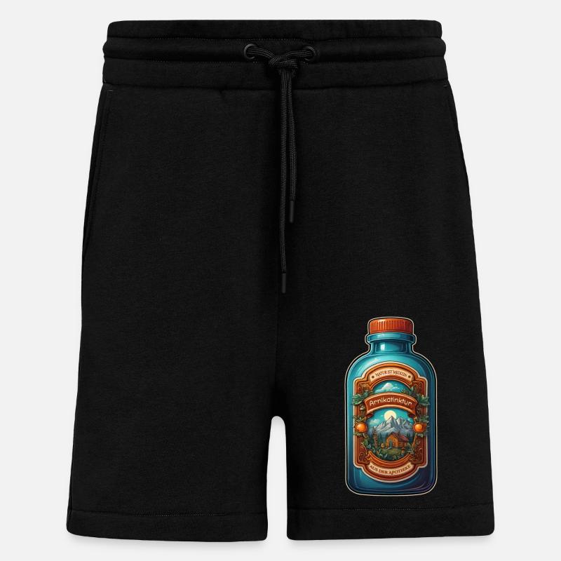 Teinture d’arnica - Short bio décontracté fabriqué en UE - SOLID BLACK