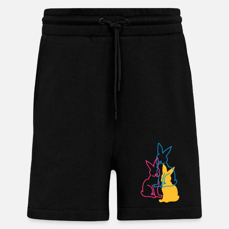 drei Hasen - Shorts - made by SPREAD - SOLID BLACK