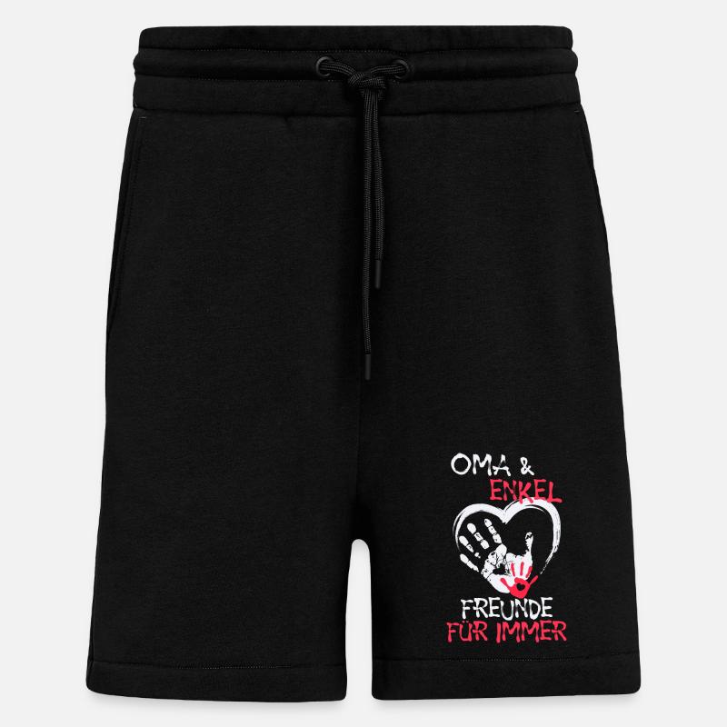 Lieblingsoma Oma Großmutter Statement Ruhestan - Shorts - made by SPREAD - SOLID BLACK
