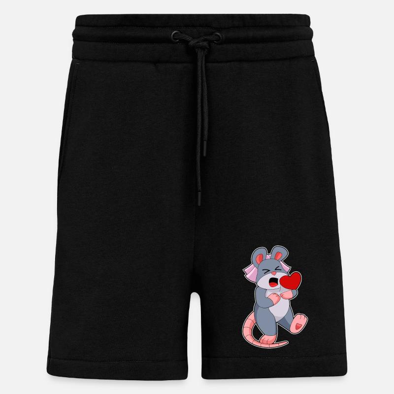 Mouse Bride Veil Wedding - Shorts - made by SPREAD - SOLID BLACK