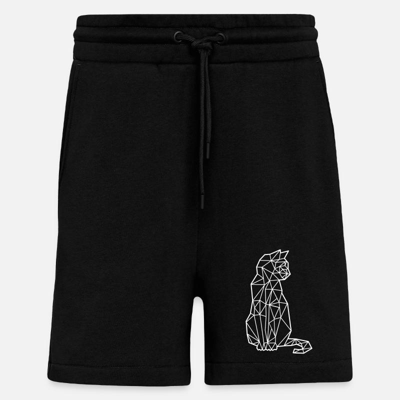 Chaton chat - Short bio décontracté fabriqué en UE - SOLID BLACK