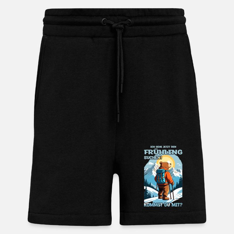 Bär sucht den Frühling - Shorts - made by SPREAD - SOLID BLACK