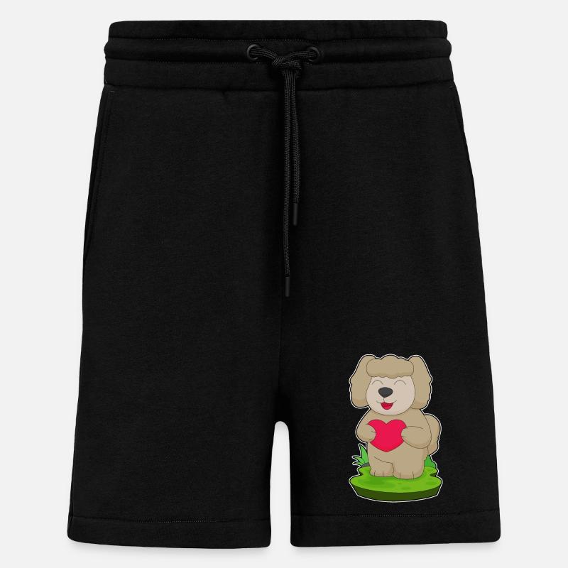 Hund Herz - Shorts - made by SPREAD - SOLID BLACK
