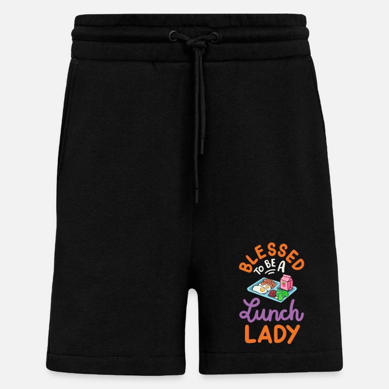Mitarbeiterin der Schulcafeteria - Shorts - made by SPREAD - SOLID BLACK