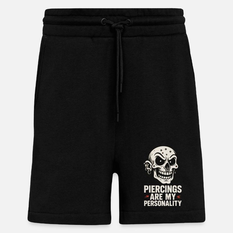 Piercing Addict Body Mod Enthusiast - Shorts - made by SPREAD - SOLID BLACK