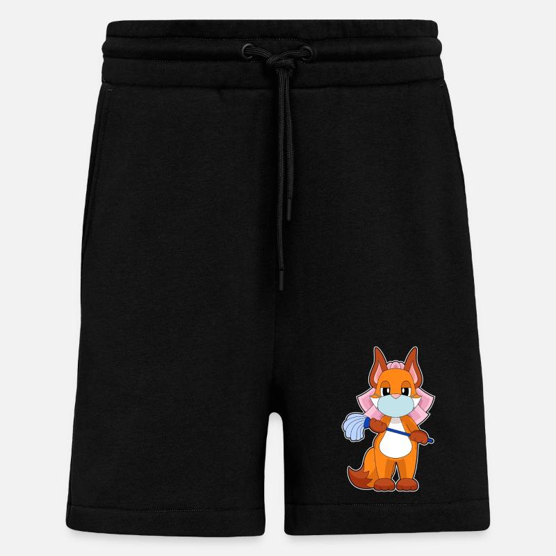 Fuchs Braut Schleier Hochzeit - Shorts - made by SPREAD - SOLID BLACK