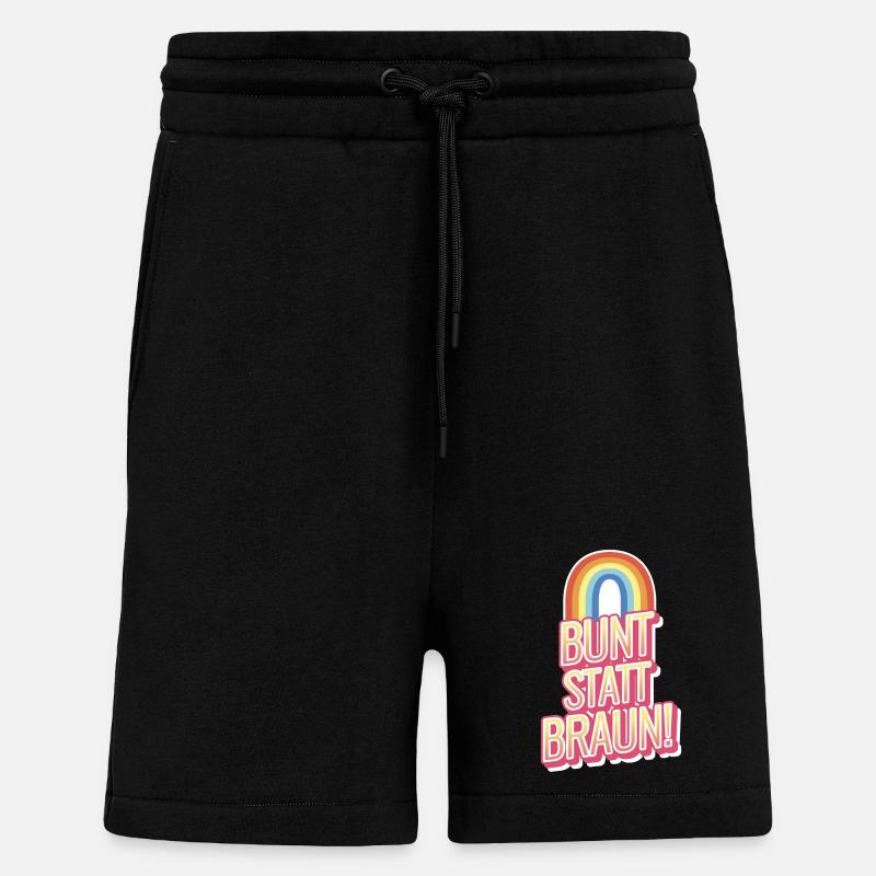 Bunt_statt_Braun - Shorts - made by SPREAD - SOLID BLACK