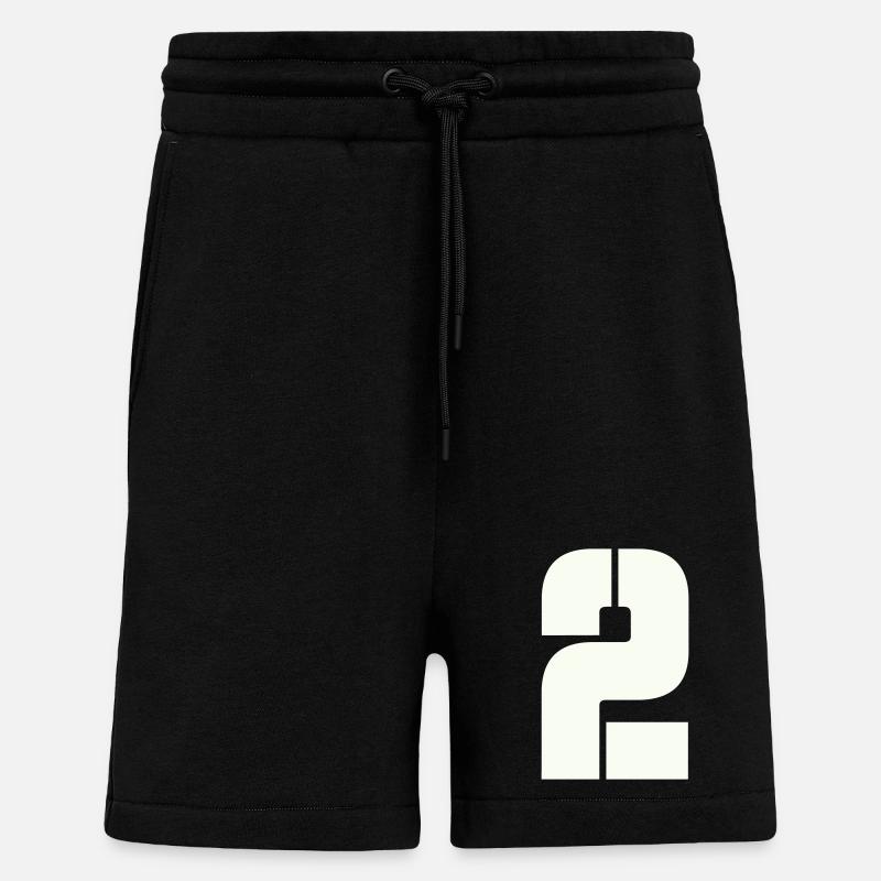 2 - Short bio décontracté fabriqué en UE - SOLID BLACK