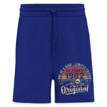 Geburtstagsgeschenk | Jahrgang Jahrgang Oktober 1982 - Shorts - made by SPREAD - Iconic Blue - Vorne