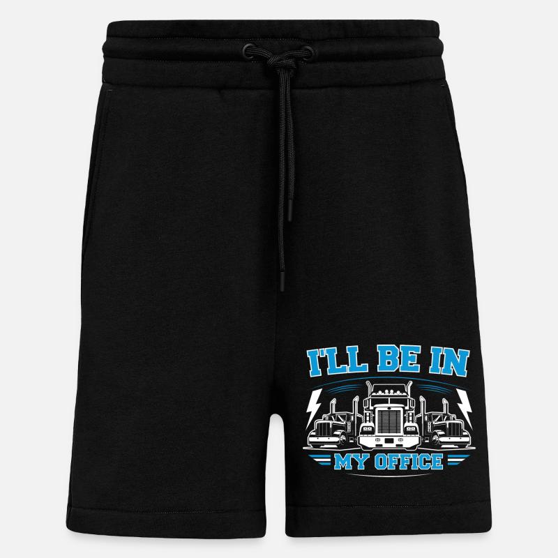 I'll be in my office - Shorts - made by SPREAD - SOLID BLACK