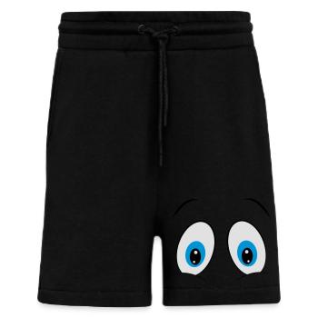 eyes - Shorts - made by SPREAD - SOLID BLACK - Front