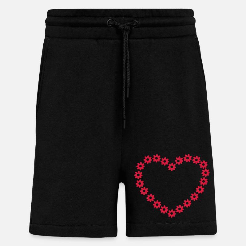 Blume Herz - Shorts - made by SPREAD - SOLID BLACK