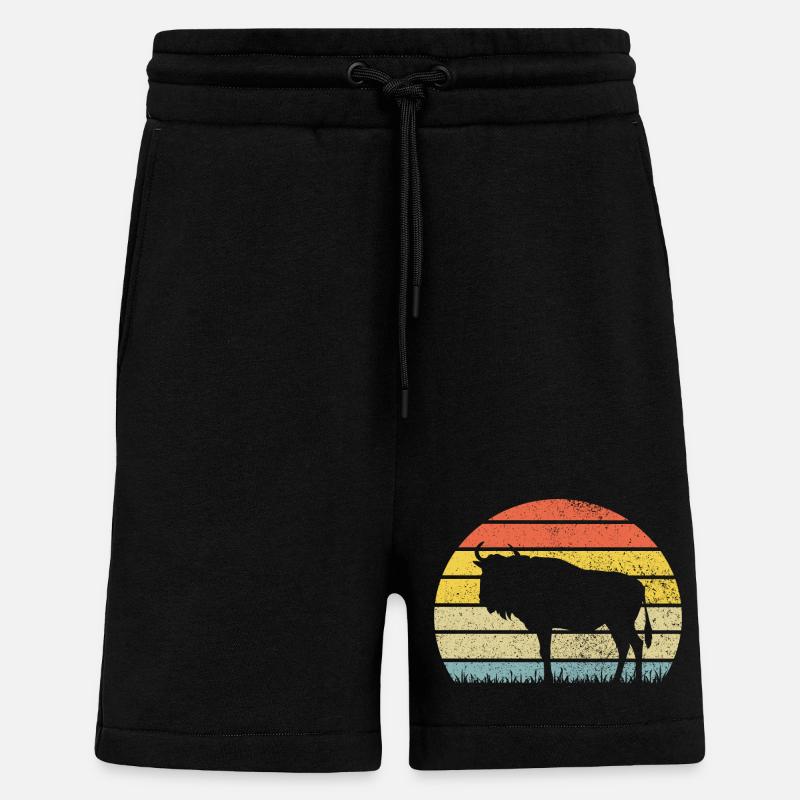 Gnu - Short bio décontracté fabriqué en UE - SOLID BLACK