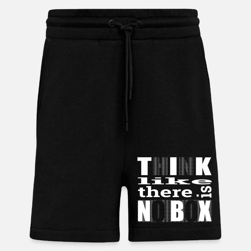 Think like there is no box - Shorts - made by SPREAD - SOLID BLACK