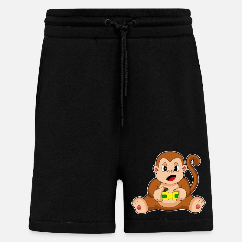 Affe Gamer Controller - Shorts - made by SPREAD - SOLID BLACK
