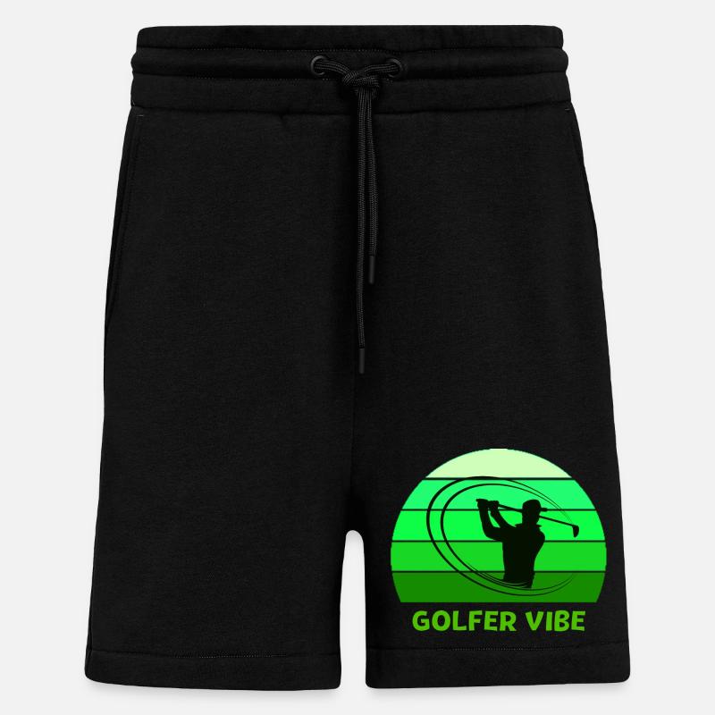 golf, golfer, golffan - Shorts - made by SPREAD - SOLID BLACK
