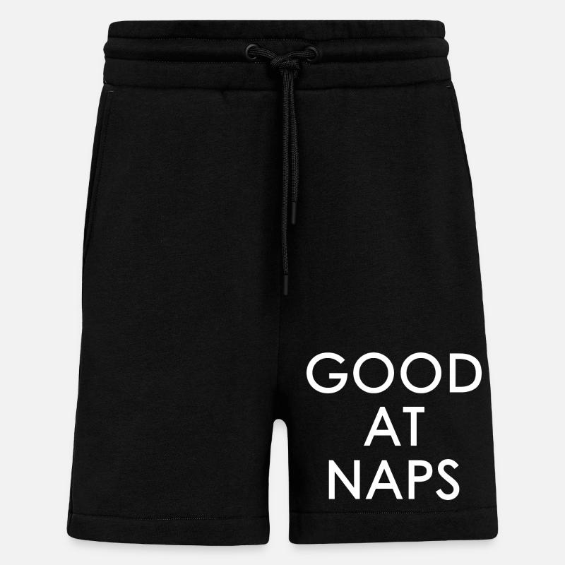 Good At Naps - Shorts - made by SPREAD - SOLID BLACK