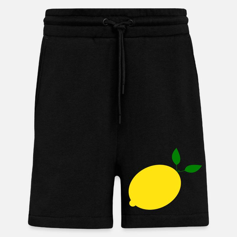 Zitrone Limone Limette - Shorts - made by SPREAD - SOLID BLACK