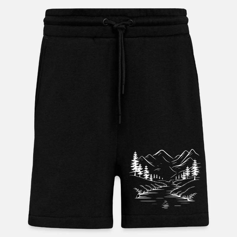 Gebirge - Shorts - made by SPREAD - SOLID BLACK