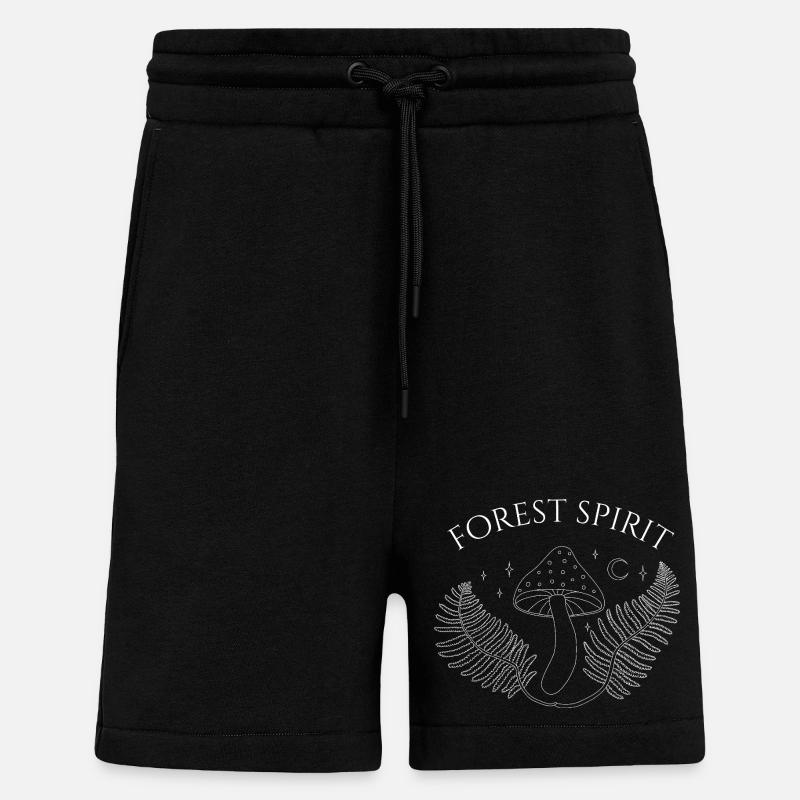 Waldgeist-Pilz-Kunst - Shorts - made by SPREAD - SOLID BLACK