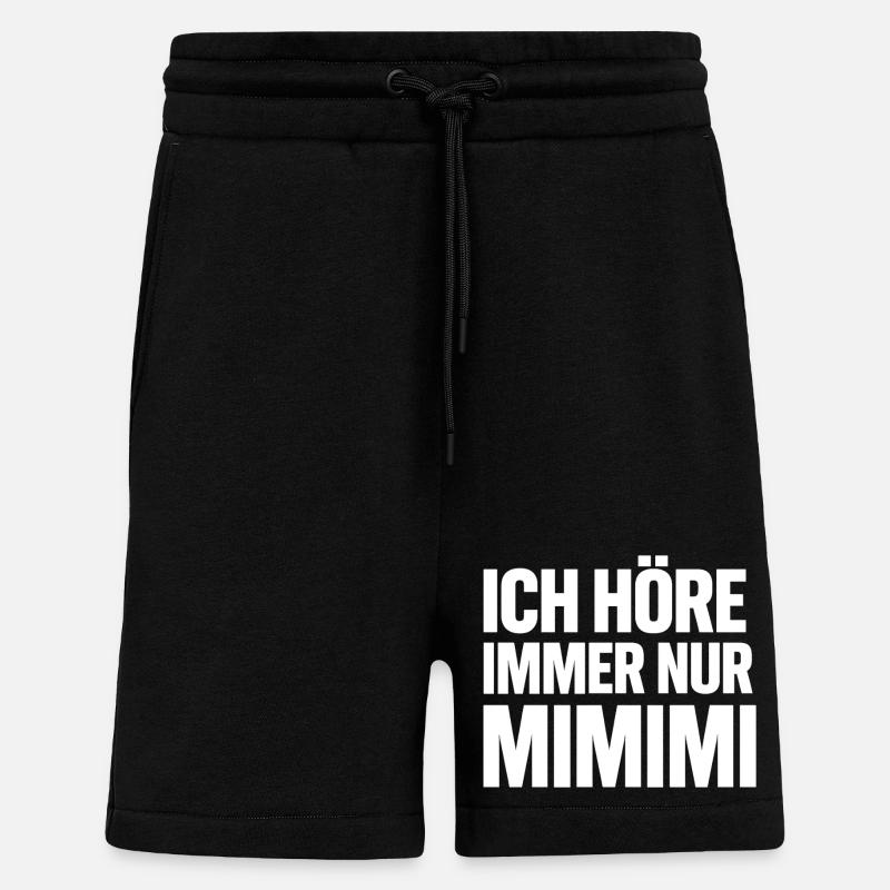 Mimimi Saying Humor Funny - Shorts - made by SPREAD - SOLID BLACK