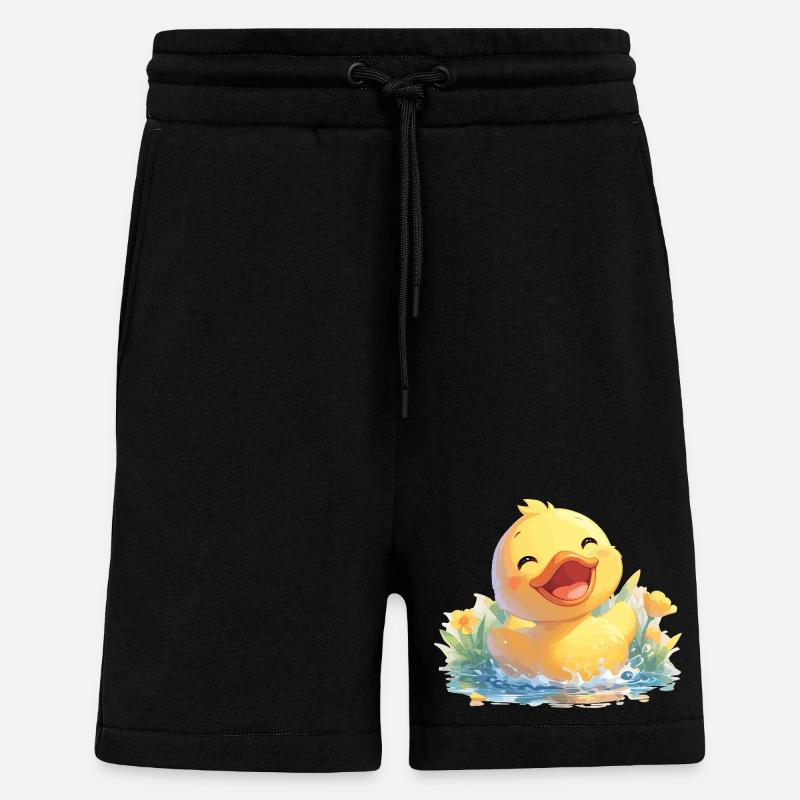 Canards Canard - Short bio décontracté fabriqué en UE - SOLID BLACK