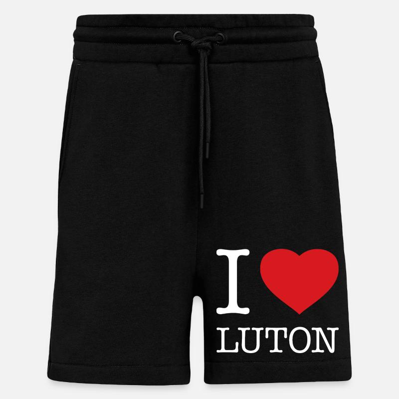 I love Luton - Shorts - made by SPREAD - SOLID BLACK