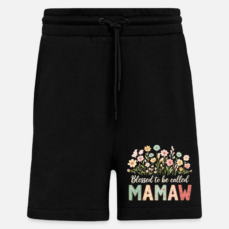 Gesegnet Mamaw genannt zu werden - Shorts - made by SPREAD - SOLID BLACK