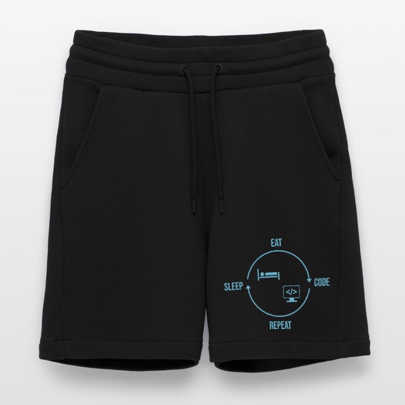 Eat Sleep Code Repeat - Programmer Cycle Shorts - made by SPREAD