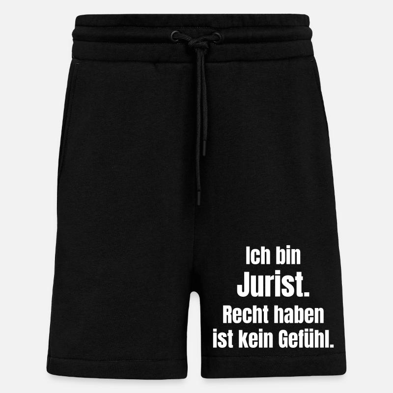 Ich bin Jurist – Recht haben - Shorts - made by SPREAD - SOLID BLACK
