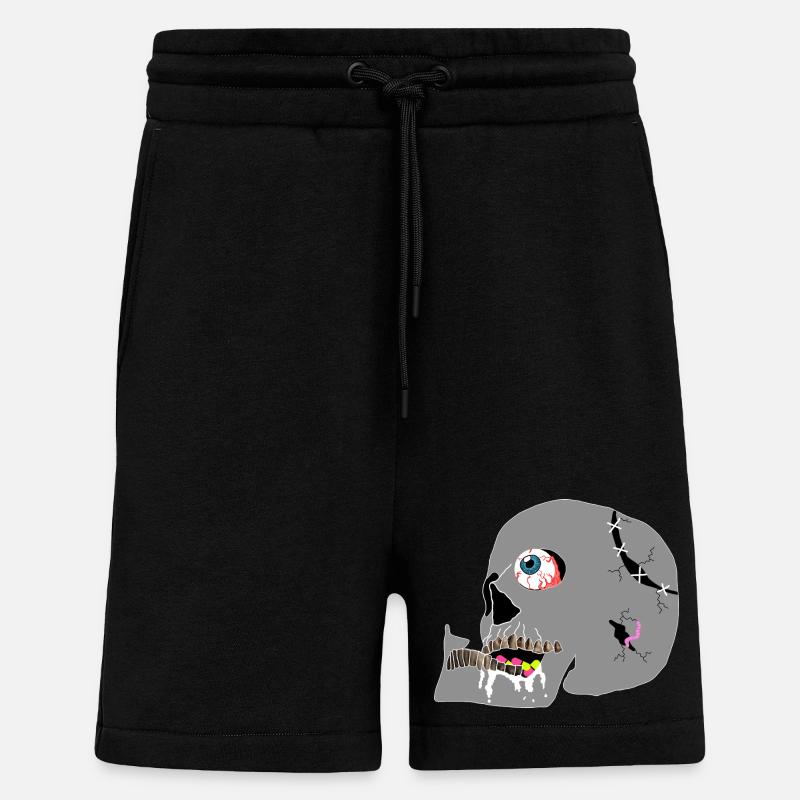 Skull - Shorts - made by SPREAD - SOLID BLACK