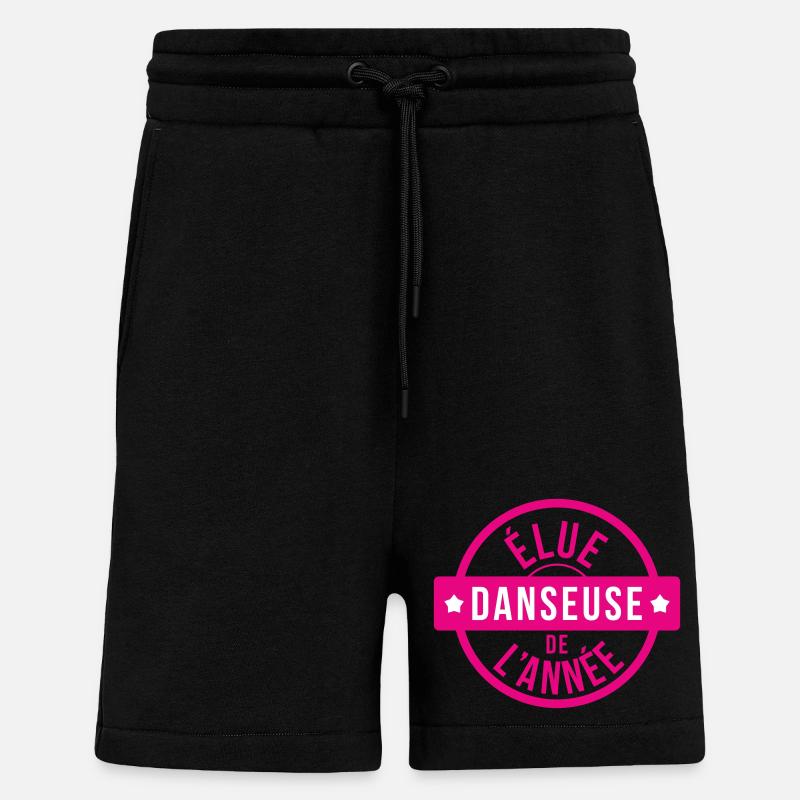 Élue danseuse de l’année - Short bio décontracté fabriqué en UE - SOLID BLACK