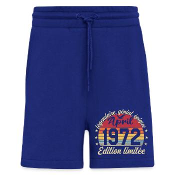 1972 avril Anniversaire avril 1972 - Short bio décontracté fabriqué en UE - Iconic Blue - Devant