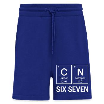 Six Seven 67 Meme Humor Elements Chemistry - Shorts - made by SPREAD - Iconic Blue - Front