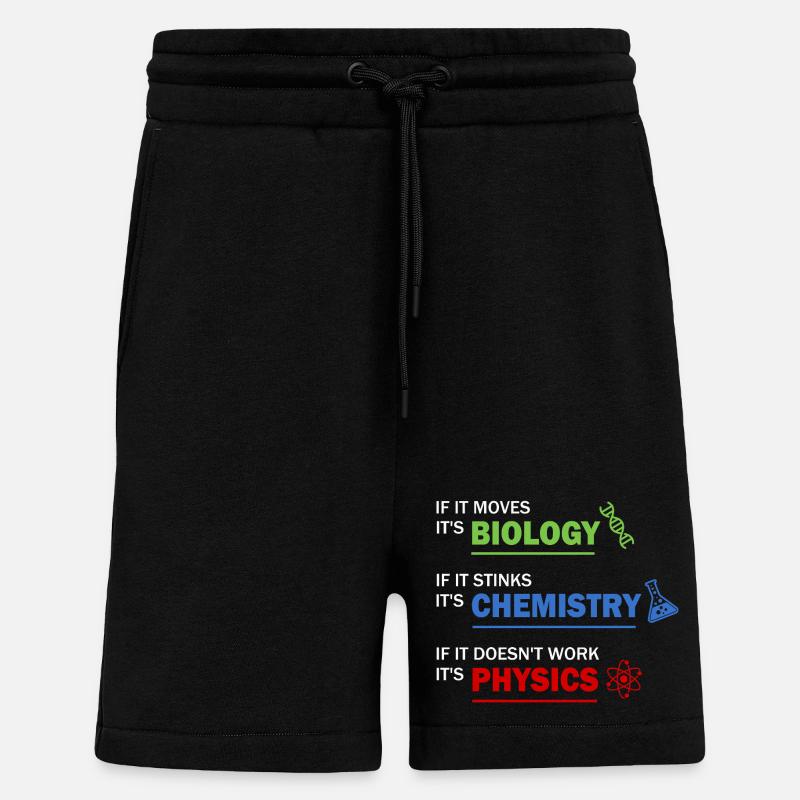 Natural sciences - Shorts - made by SPREAD - SOLID BLACK