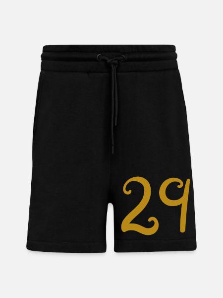 29 - Short bio décontracté fabriqué en UE - SOLID BLACK