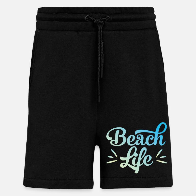Beach Life only - Shorts - made by SPREAD - SOLID BLACK