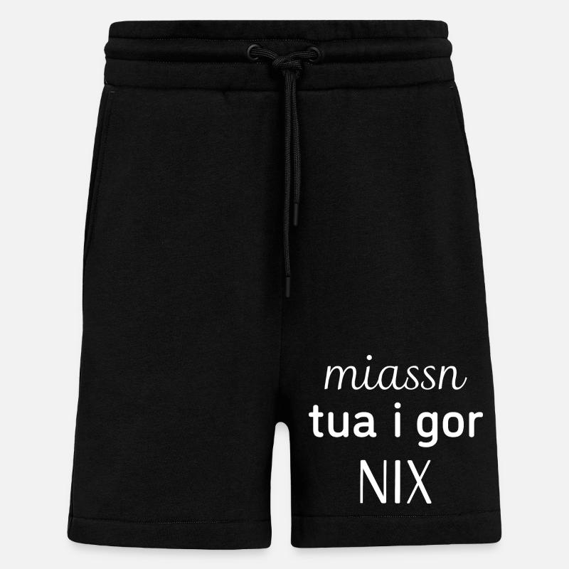 Dialekt - Spruch - Shorts - made by SPREAD - SOLID BLACK