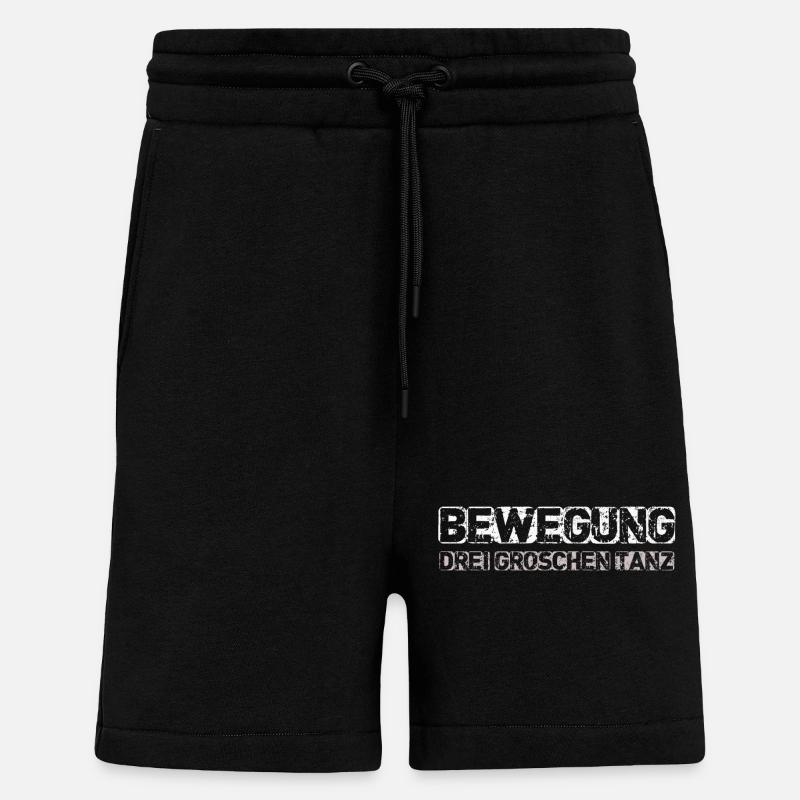 Danse des Trois Groschen - Short bio décontracté fabriqué en UE - SOLID BLACK