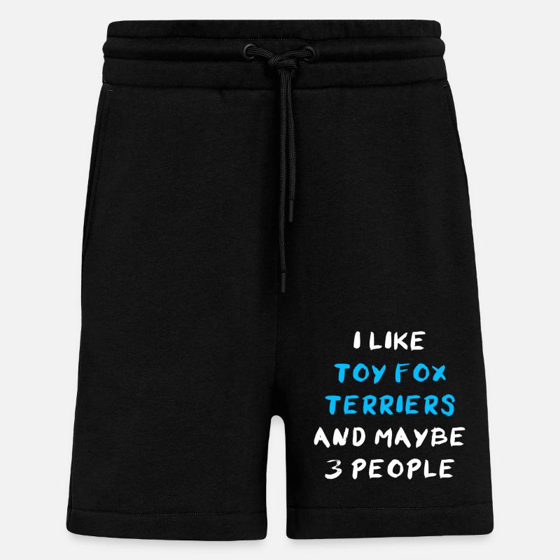 Toy Fox Terrier - Shorts - made by SPREAD - SOLID BLACK