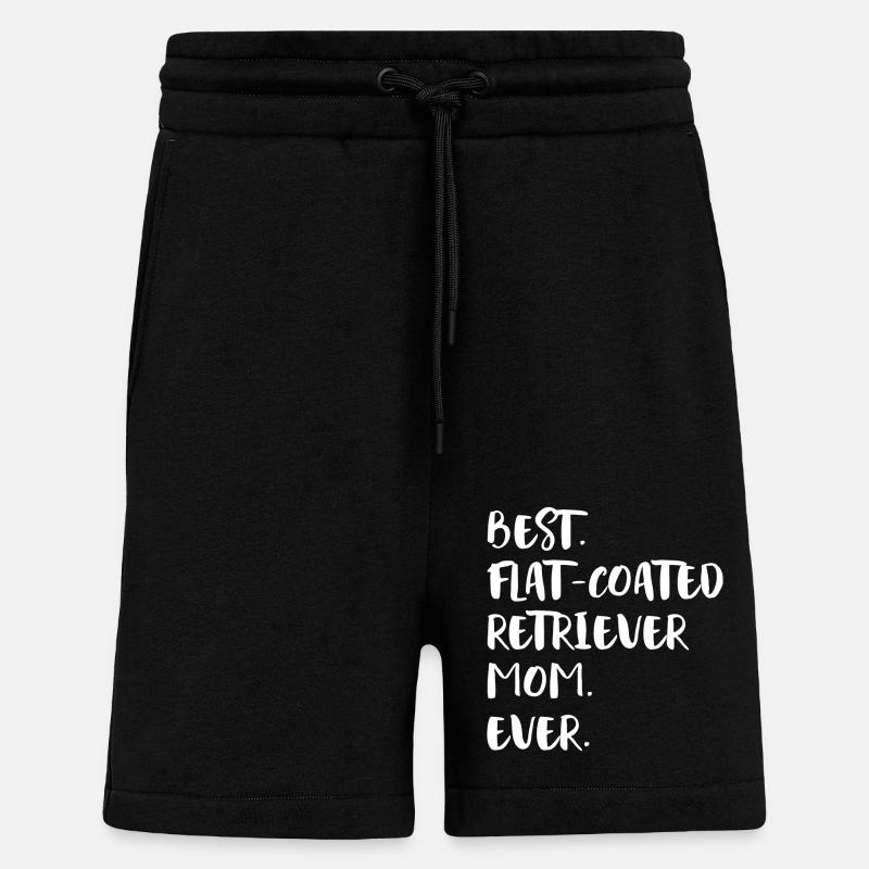 Flat-Coated Retriever - Shorts - made by SPREAD - SOLID BLACK
